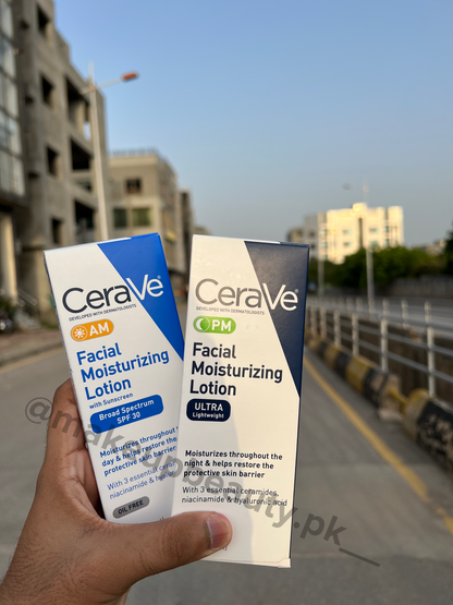 Cera ve AM (with spf 30) and PM Facial moisturizing Lotion buy both in just Rs 2699😉