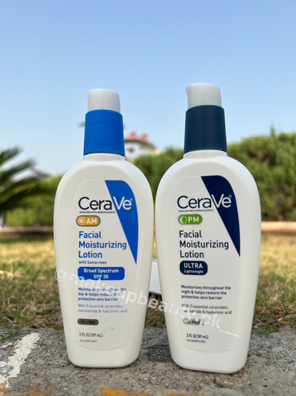 Cera ve AM (with spf 30) and PM Facial moisturizing Lotion buy both in just Rs 2699😉