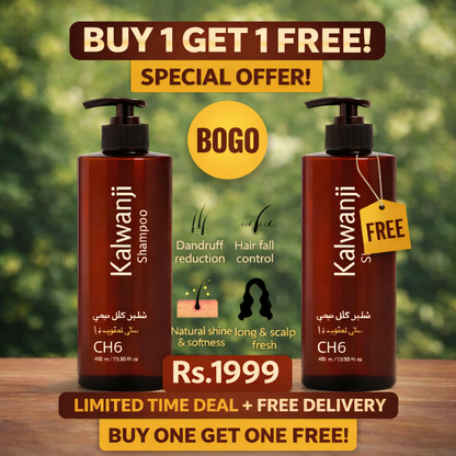 Organic Kalwanji Shampoo (CH6) - (Original) BUY ONE GET ONE FREE