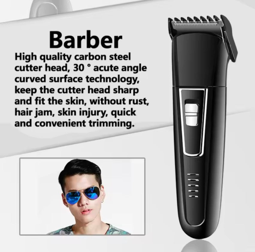Kemei 3-in-1 Professional Grooming Kit KM-6330 – Rechargeable Shaver, Beard & Nose Trimmer Set