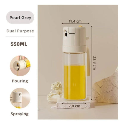 2-in-1 Spray And Pour Oil & Sauce Dispenser/ Pot / Kettle / Bottle 550ml